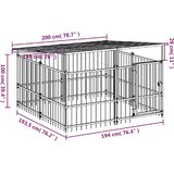  kavez za pse s krovom čelični 3,75 m² | Eponuda.ba
