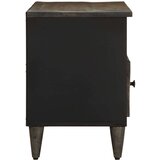 TV ormarić crni 100 x 33 x 46 cm od masivnog drva manga | shoptok.hr