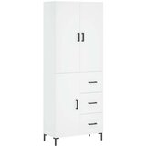  Visoka komoda bijela 69 5x34x180 cm konstruirano drvo | shoptok.hr