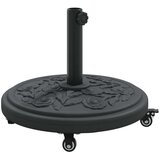  Baza parasola s kotačima za stubove Ø38-48 mm 13 kg Okrogla | shoptok.hr
