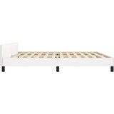  Za krevet s uzglavljem bijeli 200x200 cm od umjetne kože | shoptok.hr