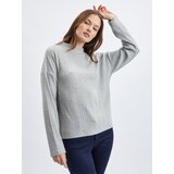 Orsay Light grey women's patterned sweater | shoptok.hr