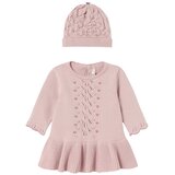 Mayoral komplet 2v1 (oblekica, kapica) sugar pink Cene