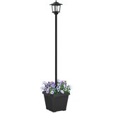  Solarna lampa s postoljem i saksijom Crna 32 x 32 x 158 cm | Eponuda.ba