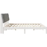 Krevetni okvir s tapiciranim uzglavljem Bijelo 200 x 200 cm | shoptok.hr