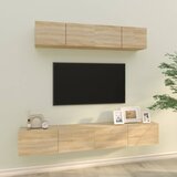 The Living Store Komplet TV omaric 4-delni sonoma hrast inženirski les - Komplet TV Omaric, (21374179) Cene