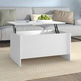  Stolić za kavu bijeli 80x55,5x41,5 cm od konstruiranog drva | shoptok.hr