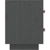  Noćni ormarići 2 kom sivi 40 x 34 x 45 cm od masivne borovine Siva | shoptok.hr
