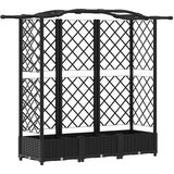  Povišeni krevet s mrežom i krovom Crna 163 x 40 x 126 cm PP | shoptok.hr