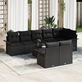 vidaXL set baštenskog kauča od 9 dijelova s jastučićima bež poli ratan | shoptok.hr