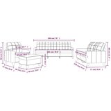 vidaXL 4-dijelni set sofa s jastucima boja cappuccina od umjetne kože Cijene
