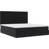 vidaXL Okvir kreveta s madracima crni 160x200cm baršunasti | shoptok.hr