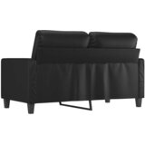  Dvosjed od tkanine crni 120 cm od umjetne kože | Eponuda.com
