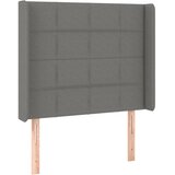  box spring s madracem LED tamnosivi 90x190 cm tkanina | shoptok.hr