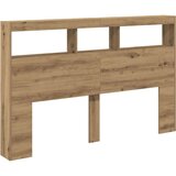 Ormarić Omarica za vzglavje postelje LED artisian hrast 160x17x102 cm | Shoptok.si