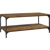  Klubska mizica dimljeni hrast 80x50x40 cm inženirski les, (20712292) | Shoptok.si