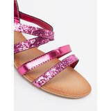 Shelvt Pink wedge sandals | shoptok.hr