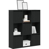 vidaXL Knjižna omara črna hrast 89x24x101,5 cm inženirski les Cene