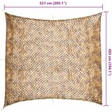  Kamuflažna mreža s torbom za pohranu 521 x 493 m boja pijeska | shoptok.hr