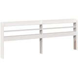 vidaXL Posteljni okvir brez vzmetnice bel 140x190 cm trdna borovina | Shoptok.si