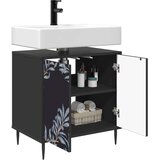  Kupaonski ormar DOKKUM Crni hrast 60 x 40 x 61 cm | shoptok.hr