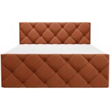 CARRYHOME POSTELJA Z VZMETNICO 160 cm x 200 cm , tekstil opečnato rjava | Shoptok.si