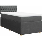  Okvir kreveta s oprugama i madrac tamnosivi 80x200cm od tkanine | shoptok.hr