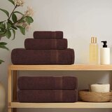 vidaXL Brisače 10 kos rjava 30x30 cm 360 g/m² 100% bombaž | Shoptok.si