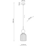  Visilica na sajli SOPHIA 1xE14/10W/230V crna/zelena/dimljeno bež | Eponuda.com