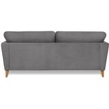 Scandic Temno siva sedežna garnitura iz rebrastega žameta 206 cm Paris – | Shoptok.si