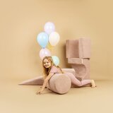 MeowBaby Igralište od krem korduro pjene 45x170x30 cm Montessori - | shoptok.hr