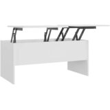  Stolić za kavu bijeli 102x50,5x46,5 cm od konstruiranog drva | shoptok.hr