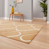 Catherine Lansfield Oker žuti tepih 120x170 cm Linear Curve – | shoptok.hr