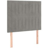 Box spring postelja z vzmetnico svetlo siva 90x200 cm žamet, (20846668) | Shoptok.si