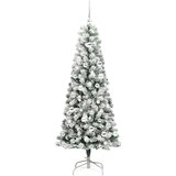 vidaXL Umjetno božićno drvce s nogom s stalakom Zelena 180 cm PE i PVC | shoptok.hr