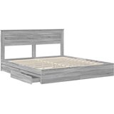  s od storage Siva Sonoma 180 x 200 cm Konstruirano drvo | shoptok.hr