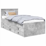  Krevet na dan Beton siva i crna 70 x 190 cm Konstruirano drvo | shoptok.hr