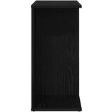 vidaXL Nočna mizica črna hrast 46,5x29x61 cm inženirski les | Shoptok.si