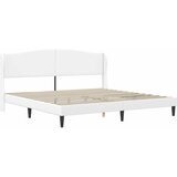  Krevetna konstrukcija Bijela 200 x 200 cm Umjetna koža | Shoptok.si