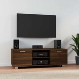 TV omarica rjavi hrast 120x40,5x35 cm inženirski les Cene