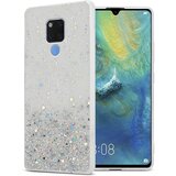 Cadorabo Case, združljiv s Huawei v prozornici z bleščicami - zaščitnim pokrovom, narejen iz fleksibilnega silikona TPU s penečimi bleščicami, (20574188) | Shoptok.si