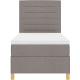  Krevet s kutijom za opruge s madracem taupe 80x200 cm tkanina | shoptok.hr