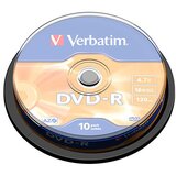 Verbatim DVD-R, 4,7 GB,16X, spindle 10 kom,MATT SILVER.43523 Cijene