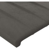  Uzglavlje tamnosivo 144x5x118/128 cm baršunasto | shoptok.hr