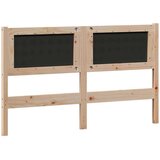 vidaXL Vzglavje Drugo Rjava in svetlo siva 150 cm Trdna borovina | Shoptok.si