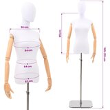  Podesivi maneken 165-213 cm s postoljem Žena PP Bijela | shoptok.hr