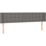  LED posteljno vzglavje temno sivo 183x16x78/88 cm blago, (20951742) | Shoptok.si