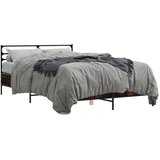  Okvir za krevet boja hrasta 120x190cm konstruirano drvo i metal | shoptok.hr