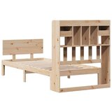  Krevet s regalom za knjige bez madraca 75x190 cm borovina | shoptok.hr