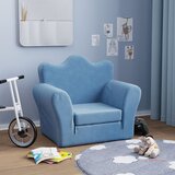 vidaXL Dječji kauč na razvlačenje plavi mekani plišani | shoptok.hr